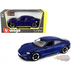 Porsche Taycan Blue - Bburago 1-24 -18-21098 BL
