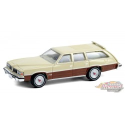 ( Web Only ) 1976 Pontiac Grand LeMans Safari - Bavarian Cream / Woodgrain - Estate Wagons Series 6 - 1/64  Greenlight - 36010 D