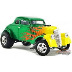 Rat Fink 1933 Gasser Vert avec Flame Jaune  1:18 ACME  A1800917