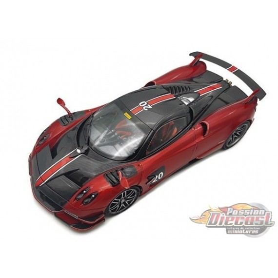 Pagani Huayra BC Roadster - Rouge -  LCD model  1/18 - 18008 RD - Passion Diecast