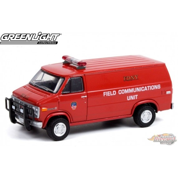 1989 GMC Vandura FDNY Field Communications Unit Hobby Exclusive 1 64 Greenlight 30277 Passion Diecast