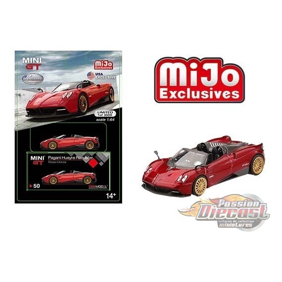 Pagani Huayra Roadster Red USA Exclusive -  MINI GT 1:64  Mijo Exclusive - MGT00050