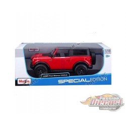 2021 Ford Bronco Wildtrack Edition Red- Maisto 1/18 -  31456 RD - Passion Diecast 