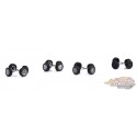 Ford Mustang  Wheel & Tire Pack  - Auto Body Shop series 5 - Greenlingt 1/64   - 16090 C