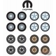 MOPAR Wheel & Tire Pack  - Auto Body Shop series 6 - Greenlingt 1/64   - 16110 C