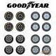 Goodyear Tires Wheel & Tire Pack  - Auto Body Shop series 6 - Greenlingt 1/64   - 16110 B