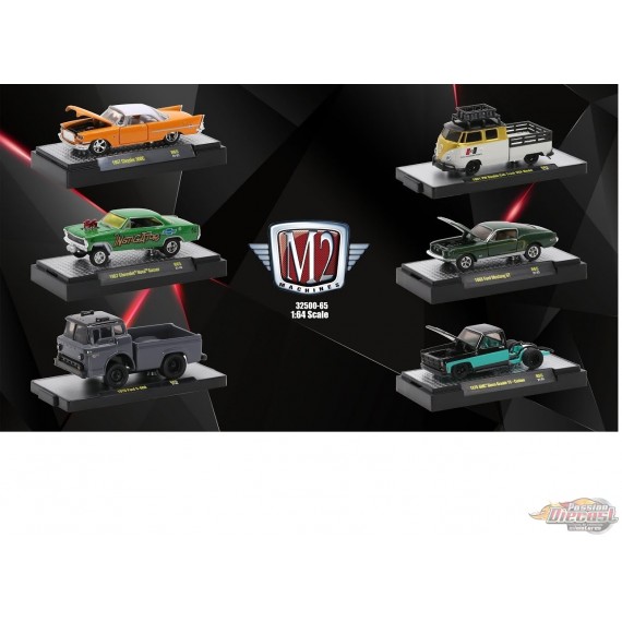 Auto Thentics Release 65 - Assortiment de 6 - M2 Machines 1:64 - 32500-65 - Passion Diecast 