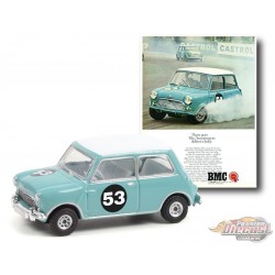 1967 Morris Mini Cooper S No.53 - Vintage Ad Cars Series 5 - 1/64 Greenlight - 39080 B - Passion Diecast