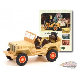 1945 Willys MB Jeep - The Universal Jeep - Vintage Ad Cars Series 5 - 1/64 Greenlight - 39080 A  - Passion Diecast