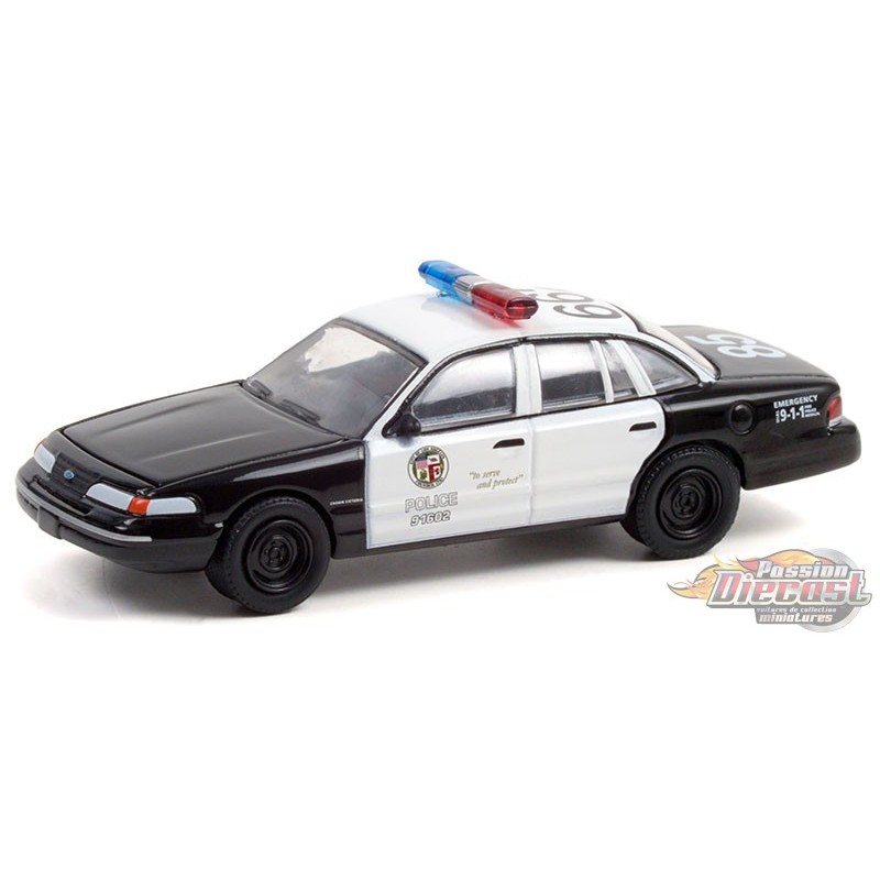 1992 Ford Crown Victoria Police Interceptor (LAPD) - Drive (2011) -  Hollywood 33 - 1/64 Greenlight - 44930 D - Passion Diecast