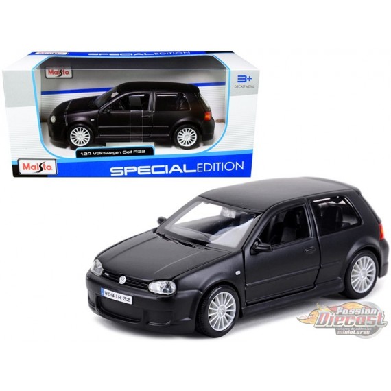 Volkswagen Golf R32 Mat Black - Maisto 1/24 - 31290  BK