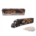 Harley-Davison  Custom Hauler -Black With Flame   Maisto 1/64 - 11516 BK