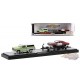 1973 Chevrolet Cheyenne 10 / Flatbed Trailer and 1970 Chevrolet Chevelle Malibu SS 454  - M2 1/64  36000-45 B - Passion Diecast 