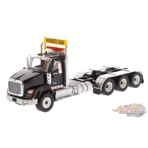 International HX620 Tridem  à cabine courte Noir Métalique - Tractor seulement - Diecast Master 1/50 - 71009 - Passion Diecast
