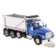 Kenworth T880S Camion  benne tandem avec essieu porteur Bleu - Diecast Master 1/50 - 71078 - Passion Diecast