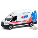2019 Ford Transit LWB High Roof - American Medical Response (AMR) Ambulance - Route Runners Series 3 Greenlight 1/64 - 53030 F