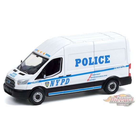 2015 Ford Transit LWB High Roof - New York City Police Department (NYPD) - Route Runners Series 3 Greenlight 1/64 - 53030 A