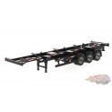 40' Skeleton Container Trailer - Noir - Diecast Master 1/50 - 91024