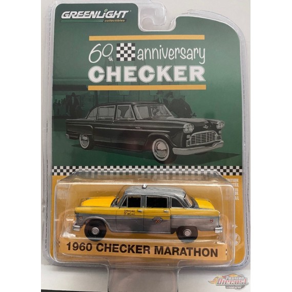 1960 Checker Marathon A11 Checker 60 Years -  Anniversary Collection 12 - 1/64 GREENMACHINE RAW  - 28060 CGR