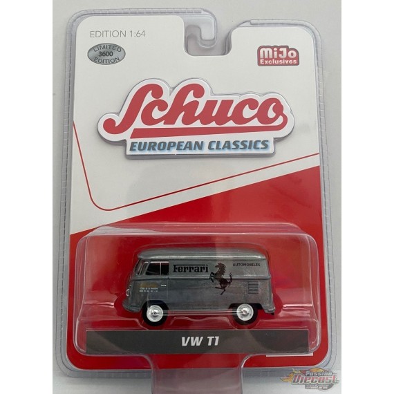 Volkswagen T1 Panel Bus - Ferrari Automobiles CHASE CAR RAW - Schuco 1:64 MiJo Exclusives - 4700GR