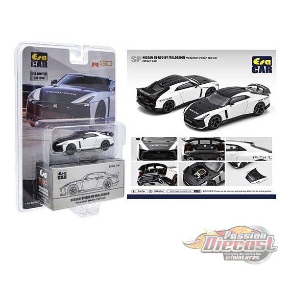 Nissan GT-R50 By Italdesign Blanc 1,200 Pcs - Era Car  1/64 - NS21GTRSP45 - Passion Diecast 