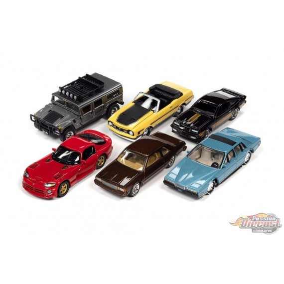Classic Gold 2021 Release 1 Set A (6-Car Set) Johnny Lightning 1:64 - JLCG024 A -  Passion Diecast 