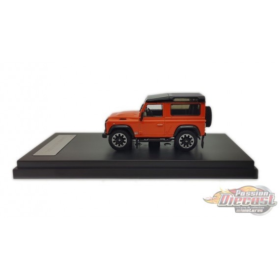 2018 Land Rover Defender 90 works V8 70th Edition Diecast model car - Orange - LCD Models 1:64 - 64016 OR - Passion Diecast 