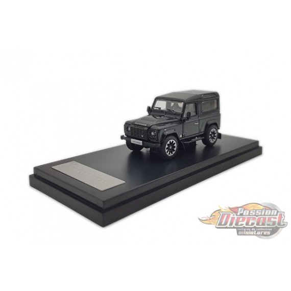 2018 Land Rover Defender 90 works V8 70th Edition Diecast model car - Black - LCD Models 1:64 - 64016 BL - Passion Diecast 