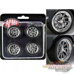 Street Fighter G-Force Wheel & Tire Set -  Acme 1/18 -  A1801837 W