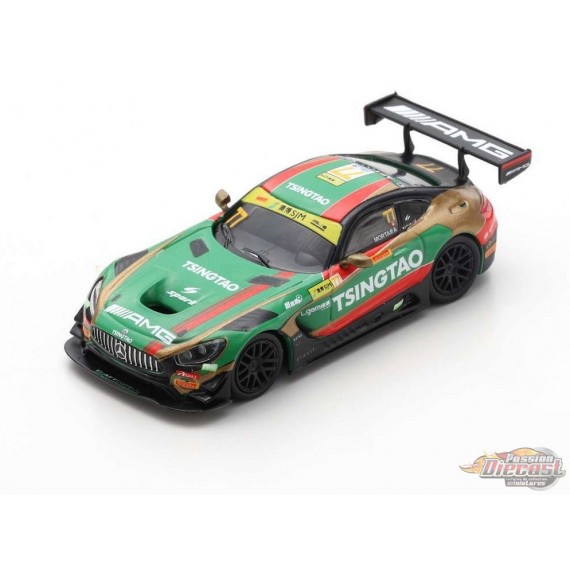 Mercedes-AMG GT3 No.77  Craft-Bamboo Racing 6th FIA GT World Cup Macau 2019 Edoardo Mortara" -  SPARKY 1/64 - Y168B  - Diecast 