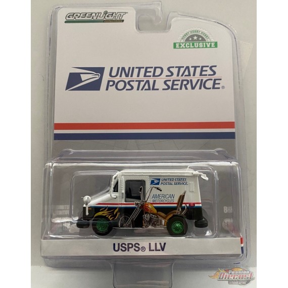 Long-Life Postal Delivery Vehicle  (USPS) - American Motorcycles  LLV - GREENMACHINE 1/64 - 30249GR