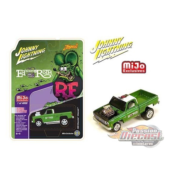 1980 Chevy Silverado Rat Fink Zinger - Limité à 4,800 - Johnny Lightning 1:64 - JLCP7371 - Passion Diecast 
