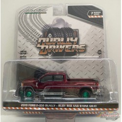 2019 Ford F-350 Dually in Ruby red - Dually Drivers  7 - GREENMACHINE 1-64 - 46070 FGR Passion Diecast