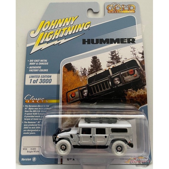2006 Hummer H1 Blanc Classic Gold 2021 Release 1 Set B  WHITE LIGHTNING 1:64 - JLCG024 BBGR Passion Diecast