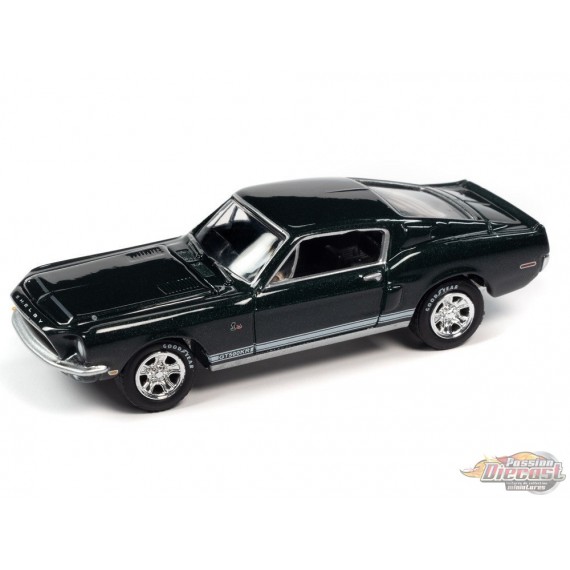 1968 Shelby GT500KR Vert Highland - Muscle Car USA  Johnny Lightning 1:64 - JLSP172 B   JLMC027
