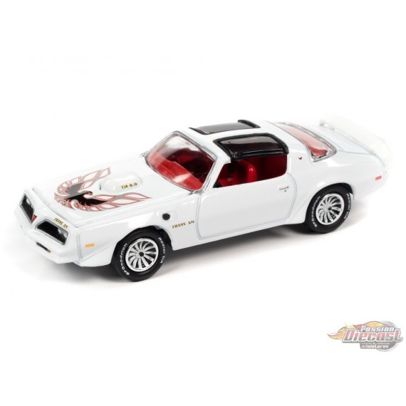 1977 Pontiac Firebird Trans Am Camée Blanc - Muscle Car USA  Johnny Lightning 1:64 - JLSP175 B   JLMC027