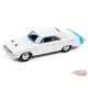 1970 Dodge Dart Swinger Blanc avec bande arrière bleu clair - Muscle Car USA  Johnny Lightning 1:64 - JLSP176 A   JLMC027