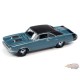 1970 Dodge Dart Swinger Light Blue Poly with Flat Black Roof - Muscle Car USA Johnny Lightning 1:64 - JLSP176 B   JLMC027