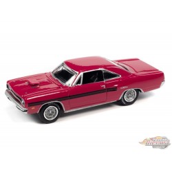 1970 Plymouth GTX Moulin Rouge avec rayures noires sur les côtés - Muscle Car USA  Johnny Lightning 1:64 - JLSP177 A   JLMC027