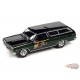 1965 Chevrolet Chevelle Wagon Green Metallic Gloss Black  - Muscle Car USA Johnny Lightning 1:64 - JLSP173 A   JLMC027