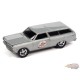 1965 Chevrolet Chevelle Wagon Silver  - Muscle Car USA Johnny Lightning 1:64 - JLSP173 B   JLMC027