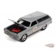 1965 Chevrolet Chevelle Wagon Silver  - Muscle Car USA Johnny Lightning 1:64 - JLSP173 B   JLMC027