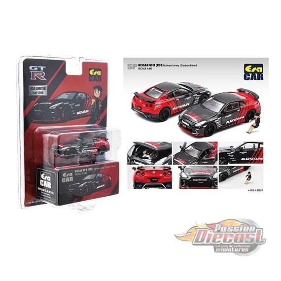 Nissan GT-R R35 Simola Hillclimb 1St Special Edition Limité 1,200 Pcs - Era Car  1/64 - NS21GTRRF56 - Passion Diecast 