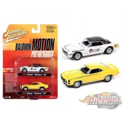 2021 Release 2 Baldwin Motion Version A  -  Set of 2 -  Johnny Lightning 1:64 - JLSP162-A/jlpk013 -  Passion Diecast