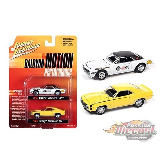 2021 Release 2 Baldwin Motion Version A  -  Set of 2 -  Johnny Lightning 1:64 - JLSP162-A/jlpk013 -  Passion Diecast