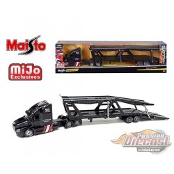 Mack Anthem Custom Hauler Nissan Transporteur Noir - Mijo Exclusive -  Maisto 1/64 - 12419 GTR