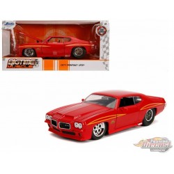 1971 Pontiac GTO "The Judge" Red - Bigtime Muscle - Jada 1/24 -  31645 - Passion Diecast 