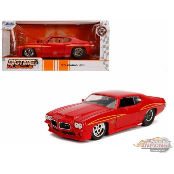 1971 Pontiac GTO "The Judge" Red - Bigtime Muscle - Jada 1/24 -  31645 - Passion Diecast 