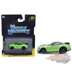 2020 Shelby Mustang GT500 Vert - Maisto  Muscle Machines 1/64 - 15550GR - Passion Diecast 