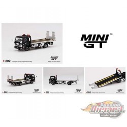 (Web Only) Mini GT - 1:64 - Isuzu N-Series Véhicules Transport de Voitures à Plat LBWK Noir - Mijo Exclusives USA - MGT00292 R